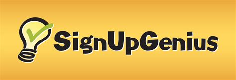 Sign up genuis - SignUpGenius is an online sign up software to simplify volunteer management and event planning. Customize online sign up sheets and schedules for schools, nonprofits, business events and more.